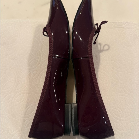 Corso Como Patent Leather Purple Flats Elegant Style - Picture 2 of 4
